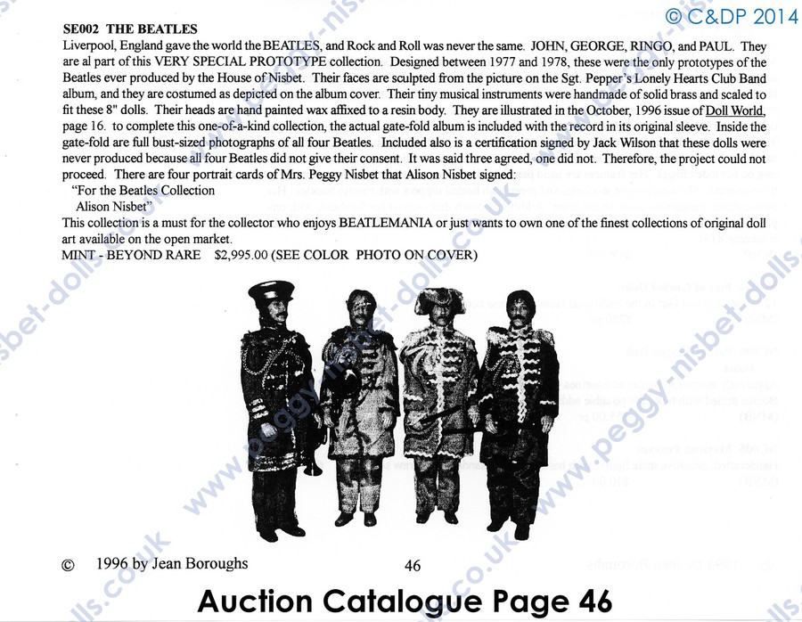 Peggy Nisbet Dolls - A Collector's Guide and illustrated listing